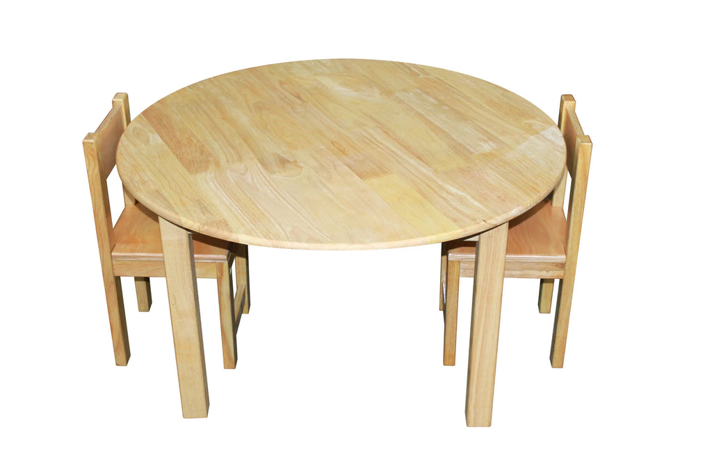 QToys - Large Round Table with 2 Standard Chairs