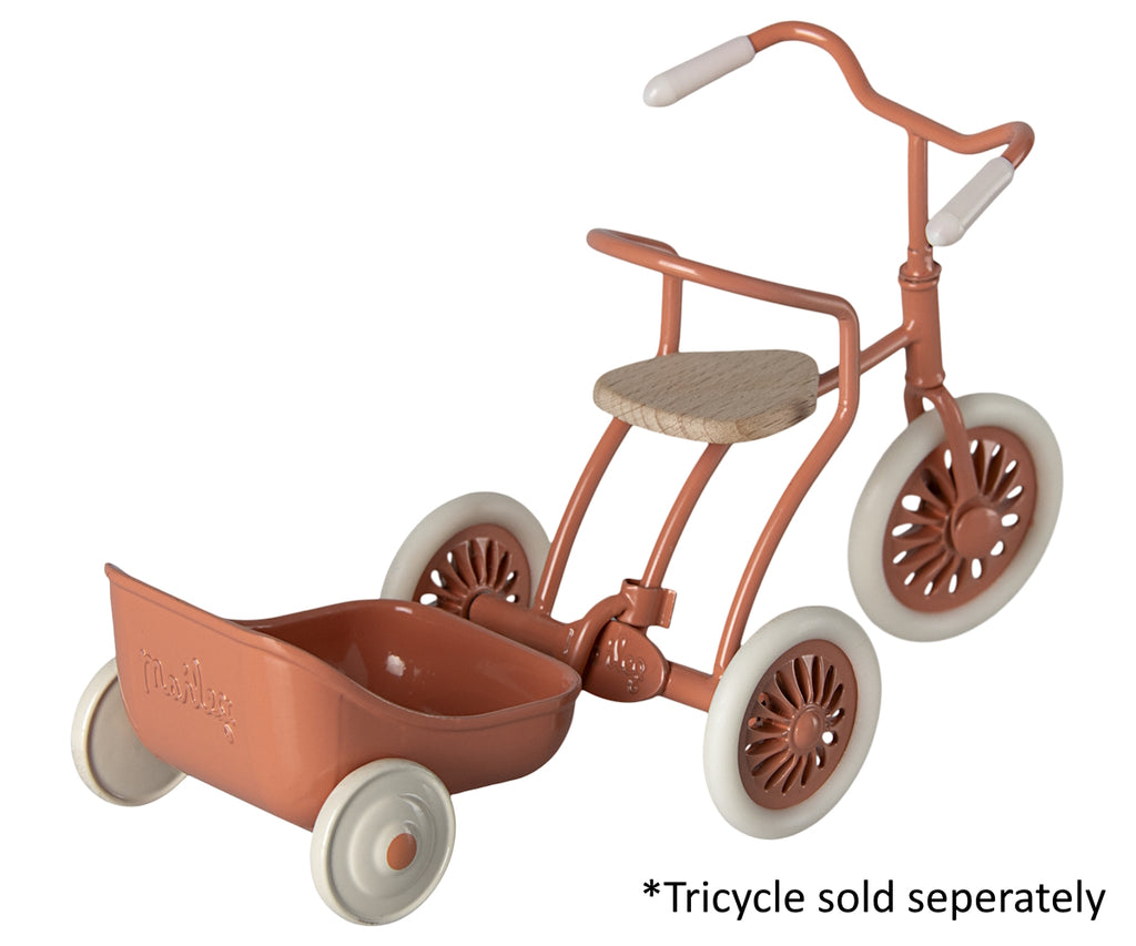 Maileg - 	Tricycle Trailer Mouse Coral (2024)