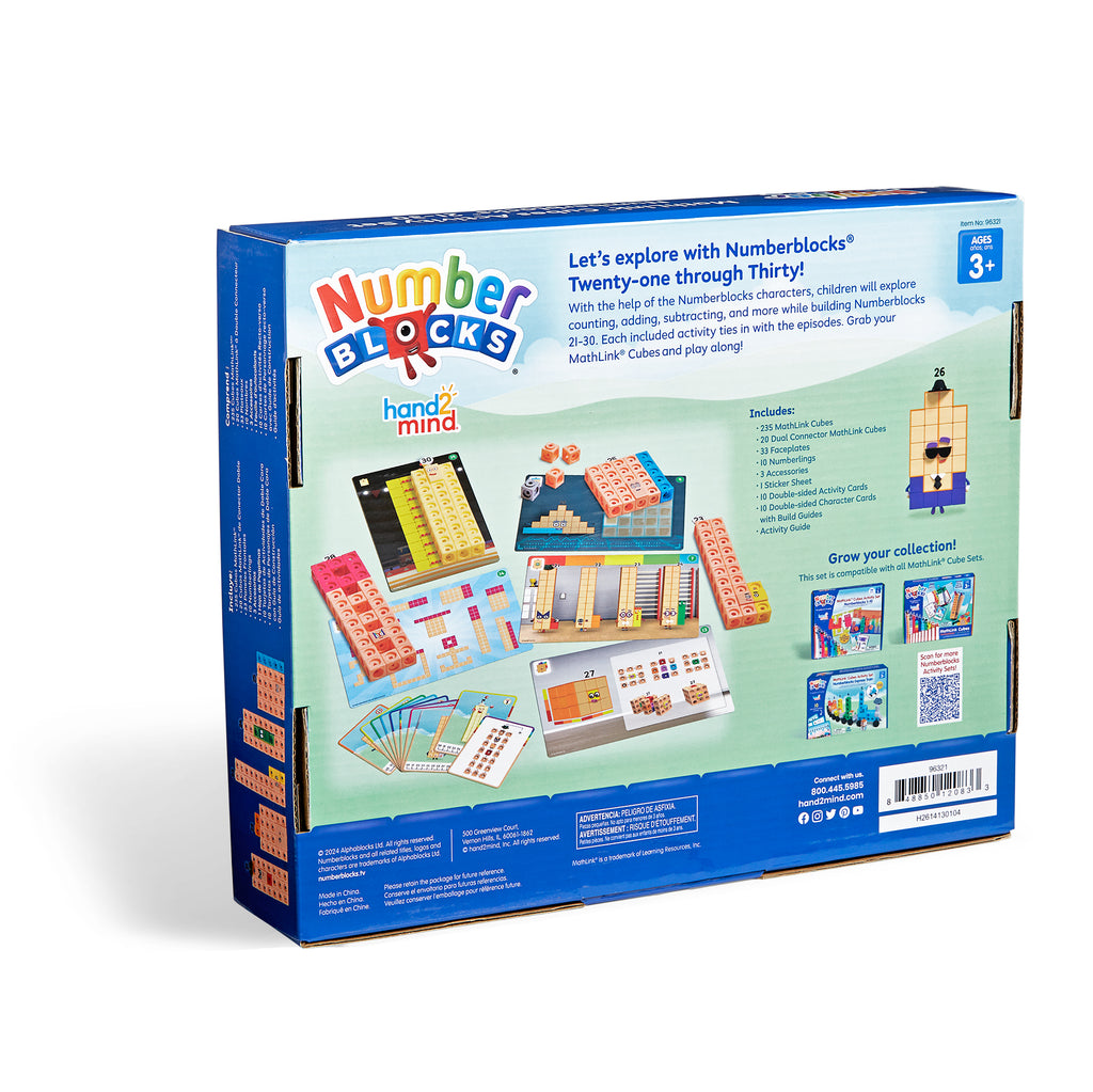 NUMBERBLOCKS® MathLink® Cubes 21-30 Activity Set