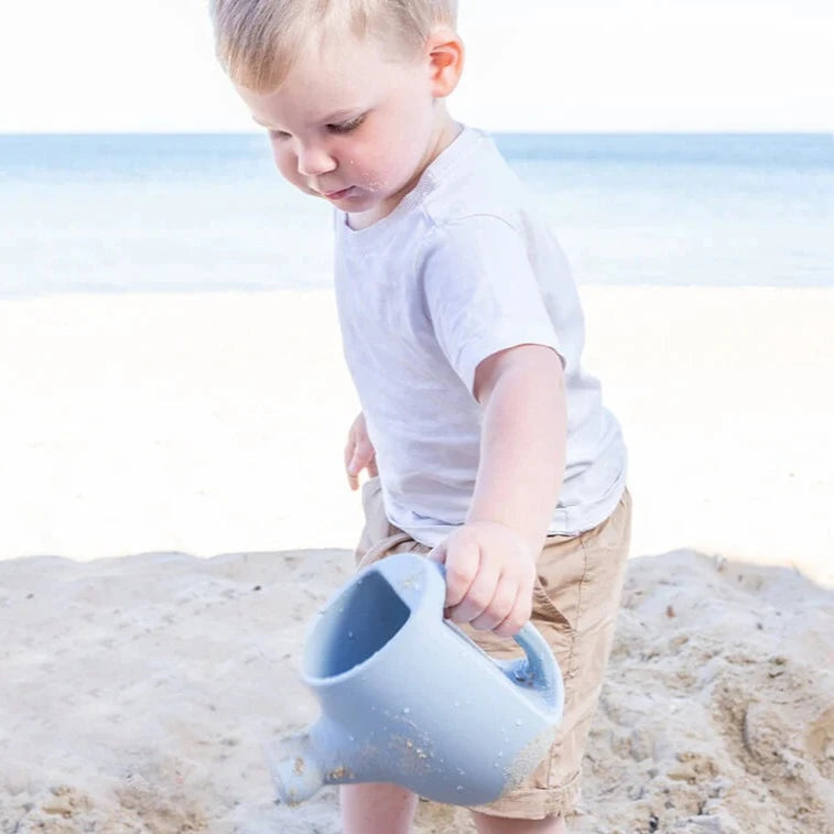 Child playing with Cherub Baby - Bath & Beach Toys - Silicone Watering Can - Duck Egg