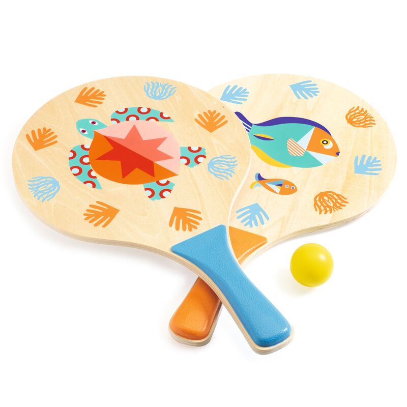 Djeco - Sea Beach Racket Set with Ball