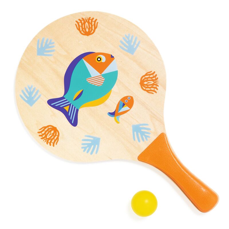 Djeco - Sea Beach Racket Set with Ball