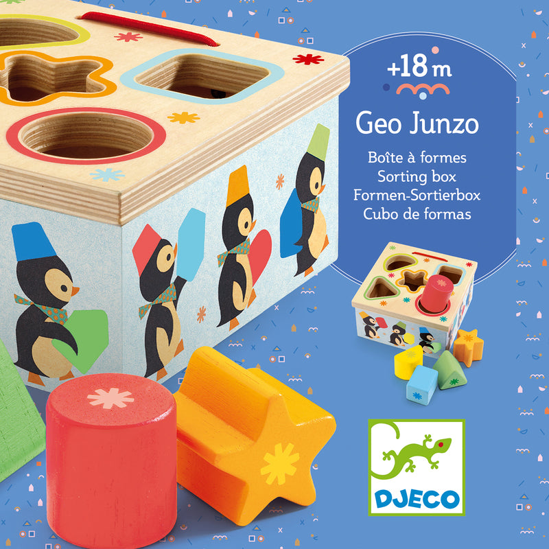 Djeco - Geo Junzo Wooden Sorting Box