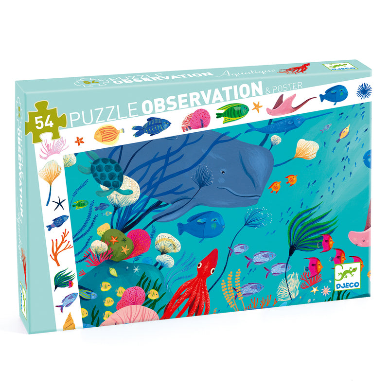 Djeco - Aquatic 54pc Observation Puzzle