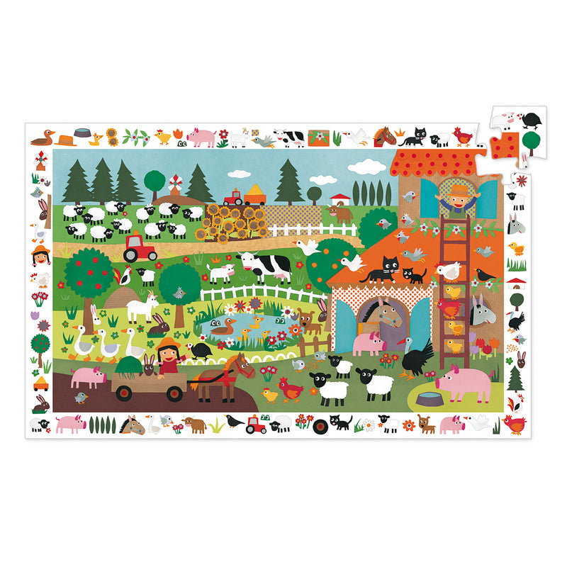 Djeco - Farm 35pc Observation Puzzle