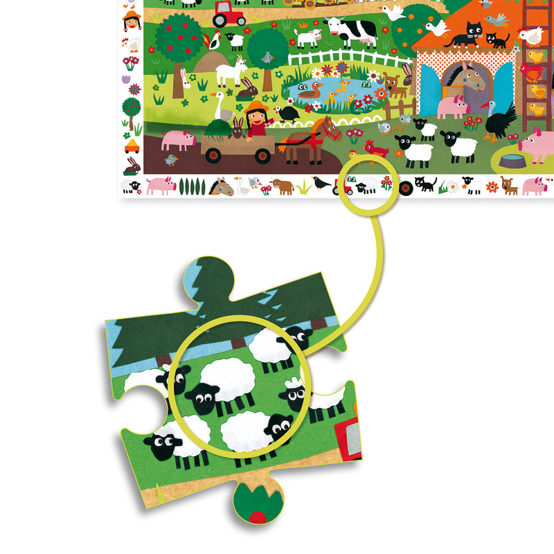 Djeco - Farm 35pc Observation Puzzle