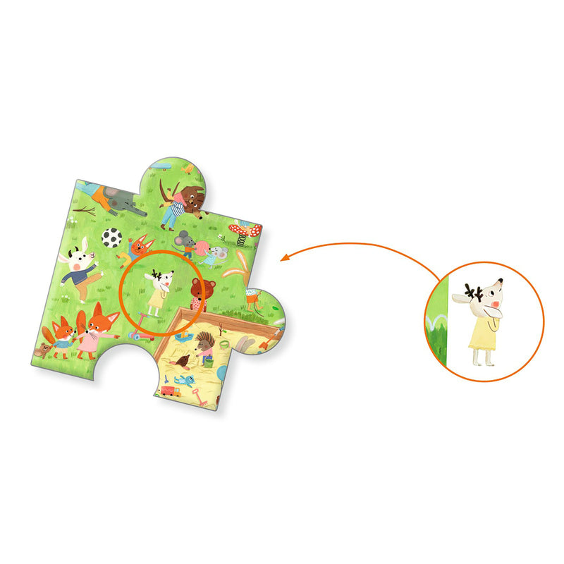 Djeco - Little Friends Garden 35pc Observation Puzzle