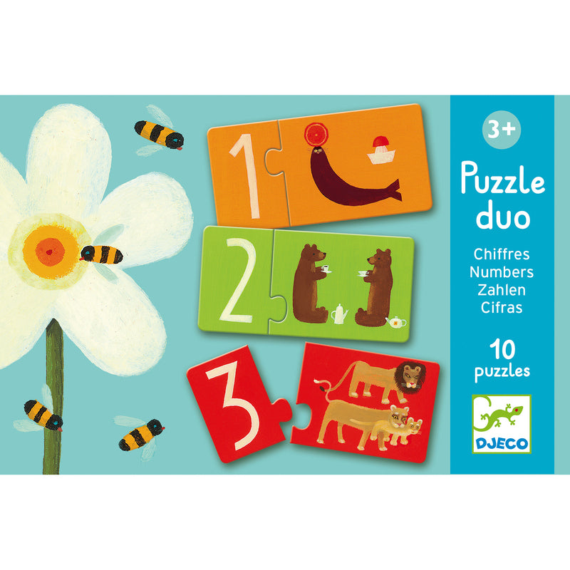 Djeco - Duo Numbers Puzzle (20 pc)