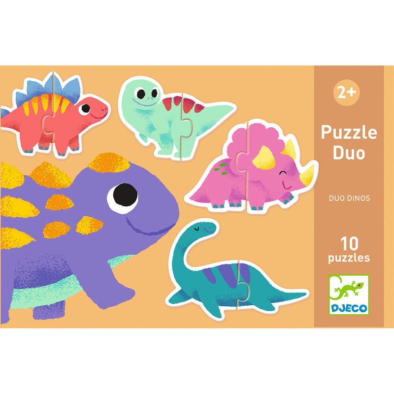 Djeco - Duo Dinosaur Puzzle (20pc)