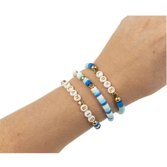 Friendship Bracelet Set - Blues