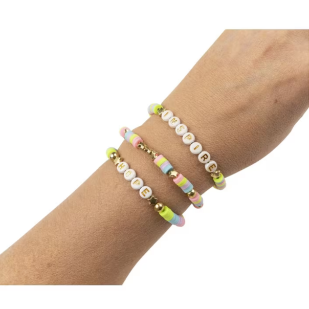 Friendship Bracelet Set - Pastel