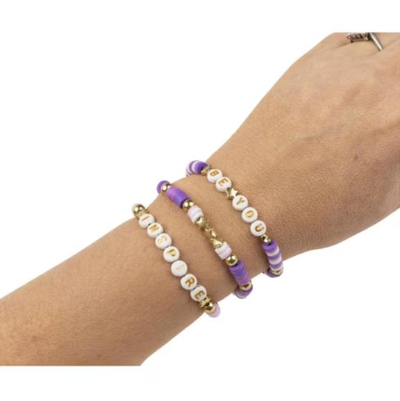 Friendship Bracelet Set - Purple