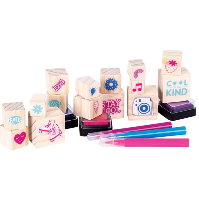 EC Wooden Stamp Set 51pc - Good Vibes!