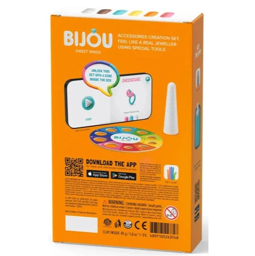 Hey Clay Bijou Sweet Rings playdough set