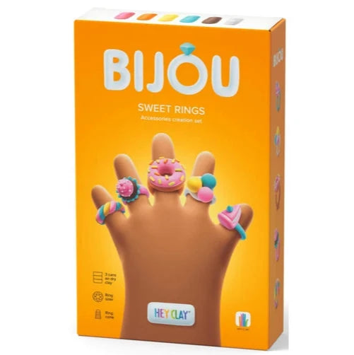 Hey Clay Bijou Sweet Rings playdough set