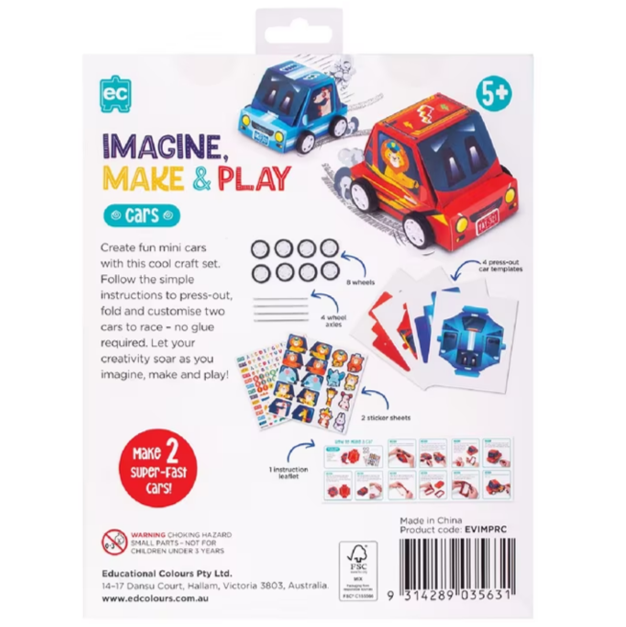 Imagine, Make & Play - Racing Cars