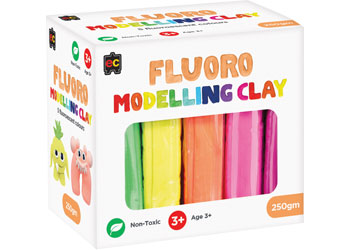 Modelling Clay (Fluoro) 5 colours x 50gm