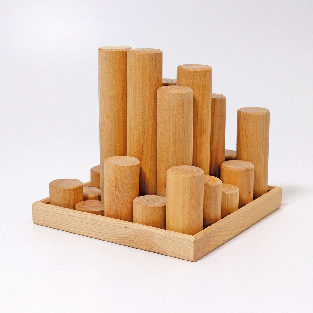 Grimm's Large Building Rollers - Natural - New 2020 - Grimm's Spiel and Holz Design - The Creative Toy Shop