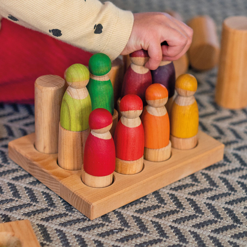 SECONDS - Grimm's - Stacking Game SMALL Rollers - Natural