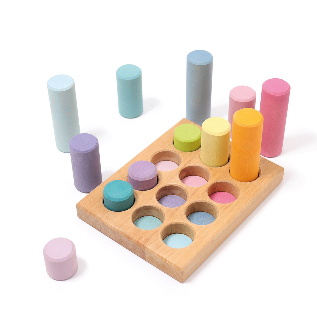 SECONDS - Stacking Game SMALL Rollers - Pastel