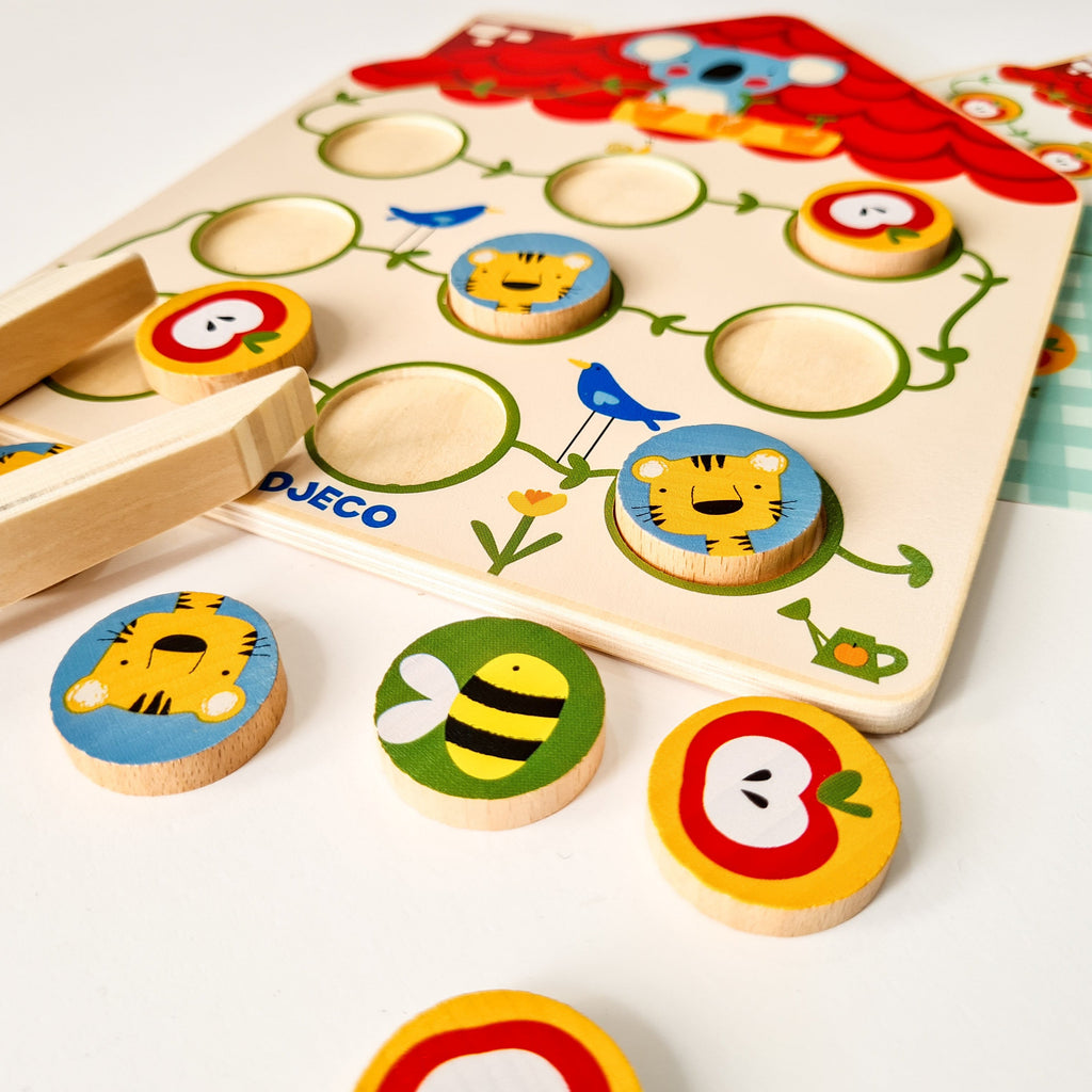 Close up of Djeco-Pinstou-Wooden-Game