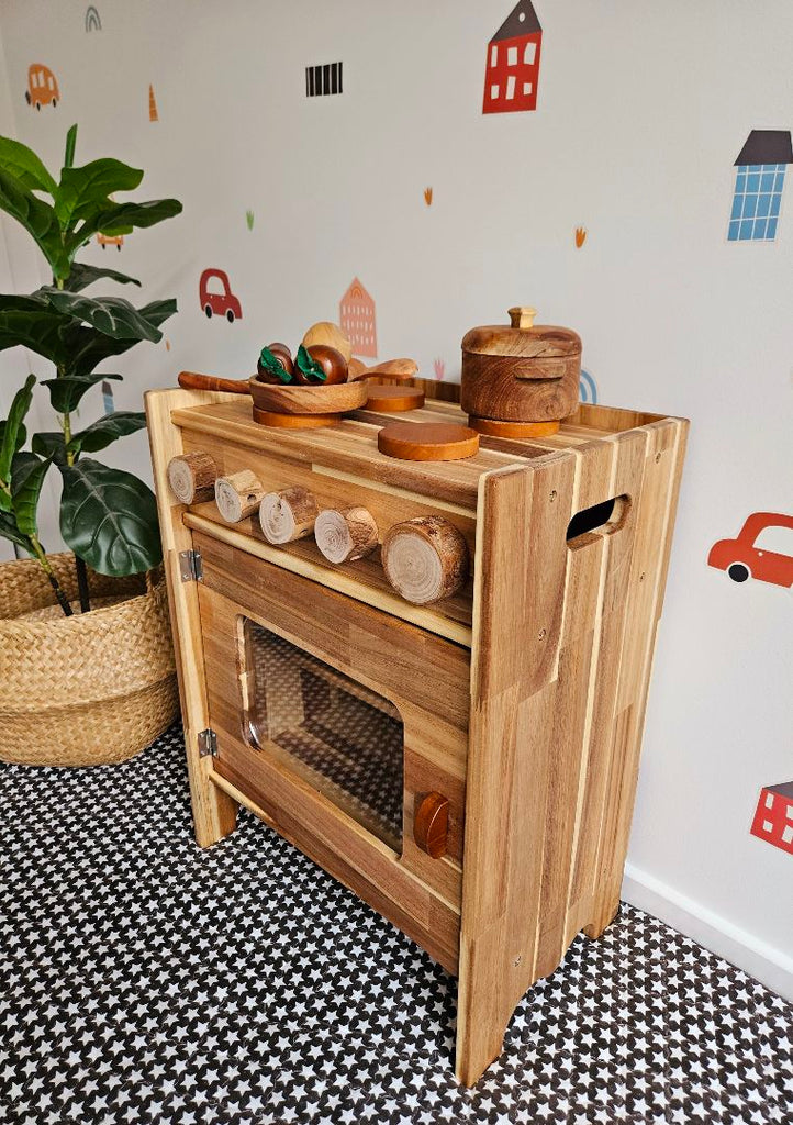 QToys - Natural Wooden Stove