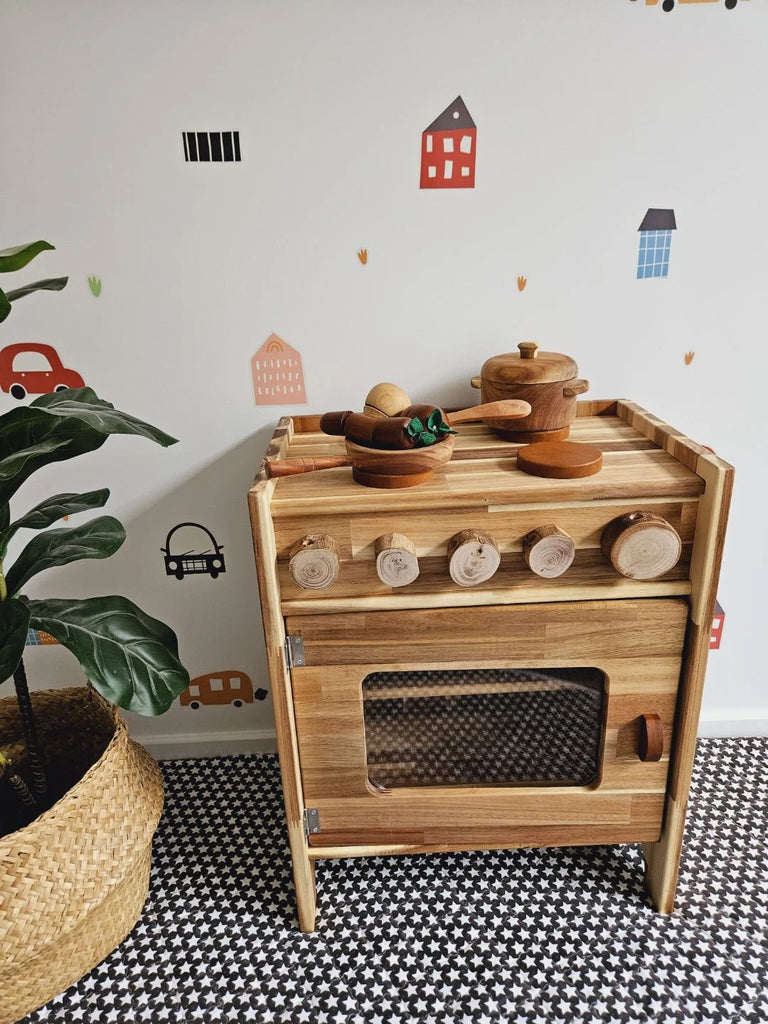 QToys - Natural Wooden Stove