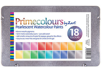 Primecolours Pearlescent Watercolours 18s