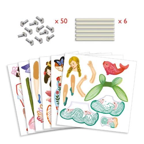 Djeco - Fairies Paper Puppet Set