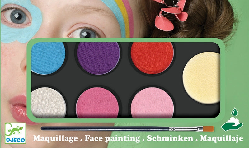 Djeco - Sweet Face/Body Paint Art (Palette of 6 Colours)