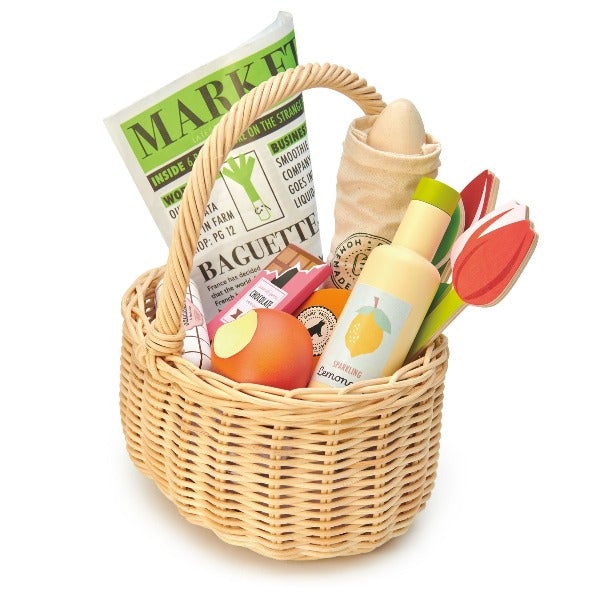 Tender Leaf - Wicker Shopping Basket Set