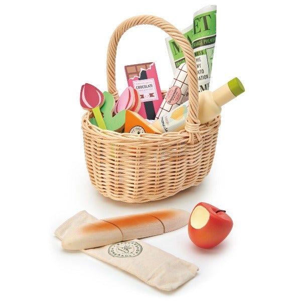 Tender Leaf - Wicker Shopping Basket Set