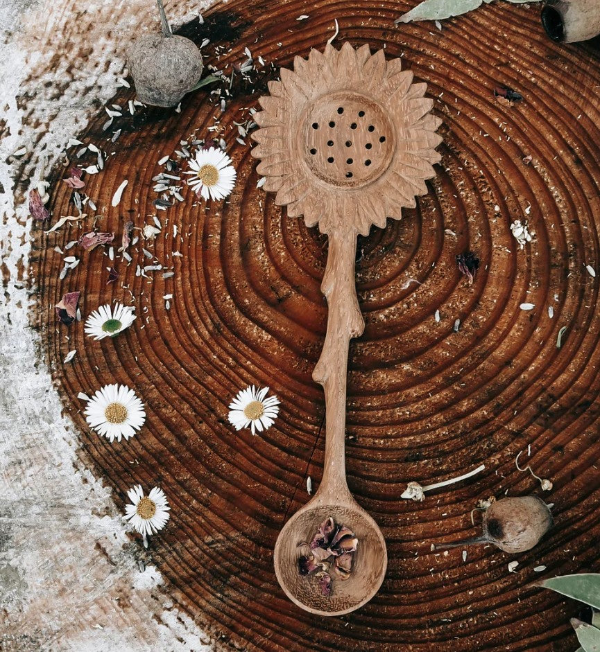 Wild Mountain Child - Sunflower Slotted DUO Spoon