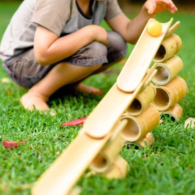 Bamboo Construct and Roll - Ball Run - Explore Nook - The Creative Toy Shop