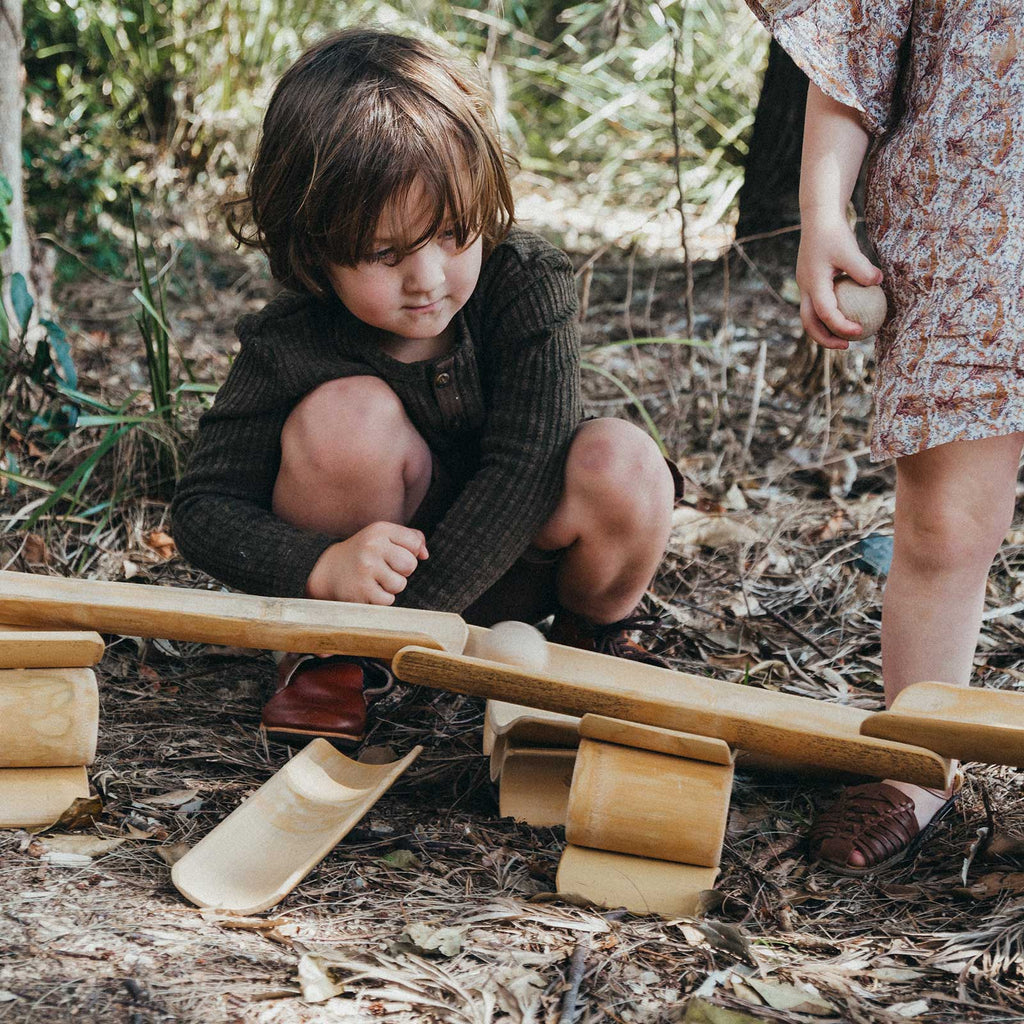 Explore Nook - Bamboo Construct and Roll - Ball Run - Explore Nook - The Creative Toy Shop