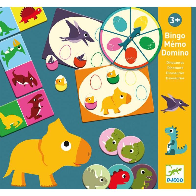 Djeco Trio of Dinosaurs Games - DJECO - The Creative Toy Shop