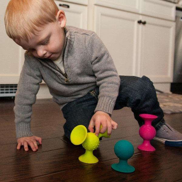 Fat Brain Toys PipSquigz Set of 3, Sensory Toy
