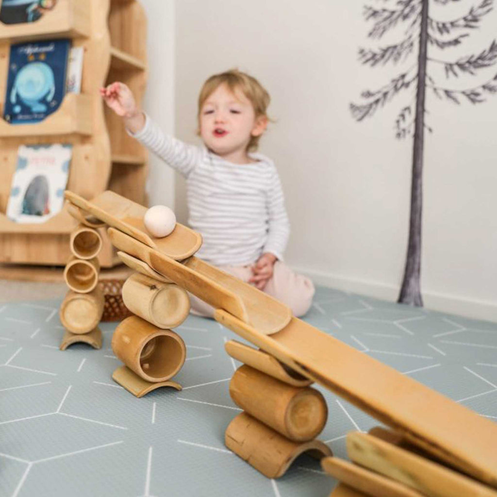 Explore Nook - Bamboo Construct and Roll - Ball Run - Explore Nook - The Creative Toy Shop